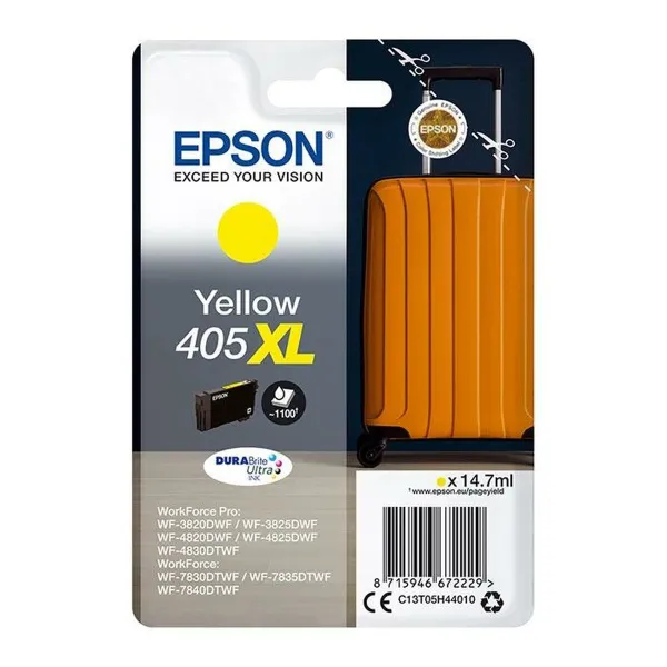 Картридж с оригинальными чернилами Epson WF-3820DWF, 3825DWF, 4820DWF, 4825DWF, 4830DWF, WF-7830DTWF, 7835DTWF, 7840DTWF Жёлтый 