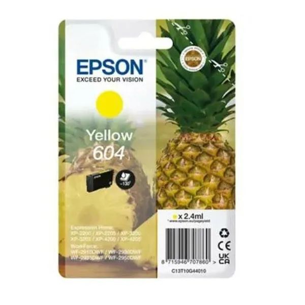 Originali rašalo kasetė Epson XP-2200 WF-2910DWF Geltona Juoda (10 vnt.)