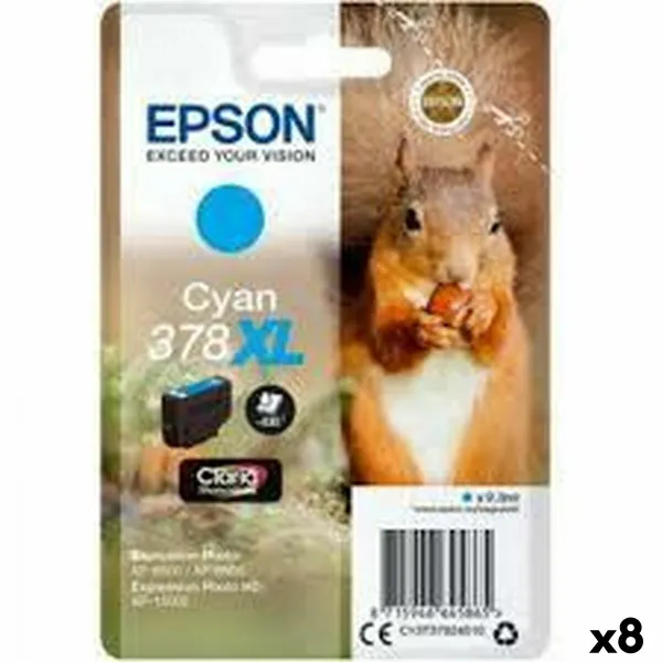 Originali rašalo kasetė Epson XP-8500, 8505, 15000 Ciano (8 vnt.)