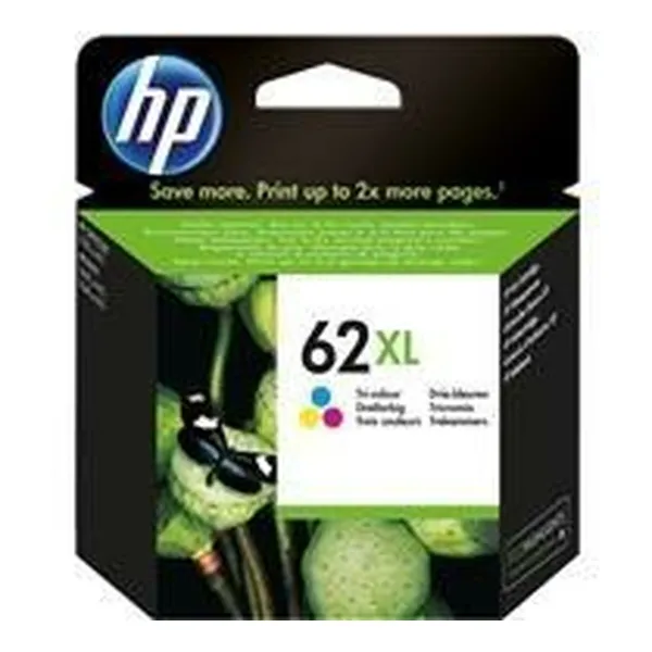 Alkunperäinen mustepatruuna HP Nº 62 XL Kolmiväri (60 osaa)