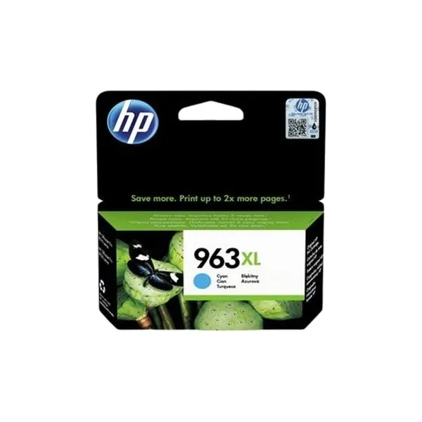 Originali rašalo kasetė HP 9010,9012,9014,9015,9016,9019,9020,9022,9025 - Nº 963XL Ciano (50 vnt.)