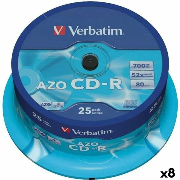 CD-R Verbatim Azo 700 MB 52x 25 Dalys (8 vnt.)