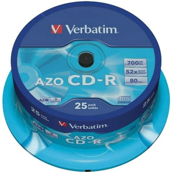 CD-R Verbatim Azo 700 MB 52x 25 Dalys (8 vnt.)