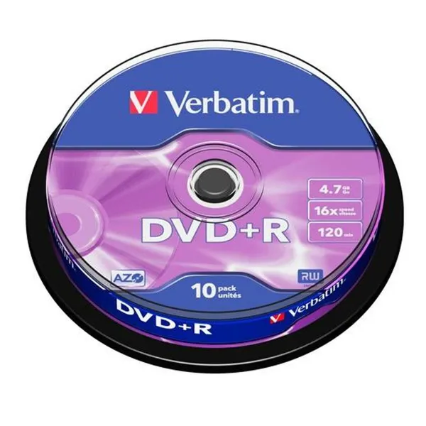 DVD+R Verbatim 4,7 GB 16x 10 Dalys (20 vnt.)