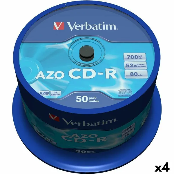 CD-R Verbatim Azo 700 MB 52x 50 Dalys (4 vnt.)