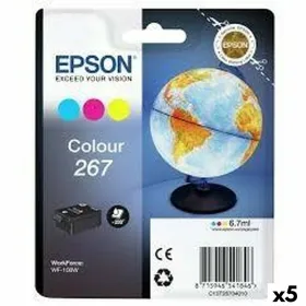 Alkunperäinen mustepatruuna Epson WF-100W 267 INK CARTRIDGE Kolmiväri (5 osaa)