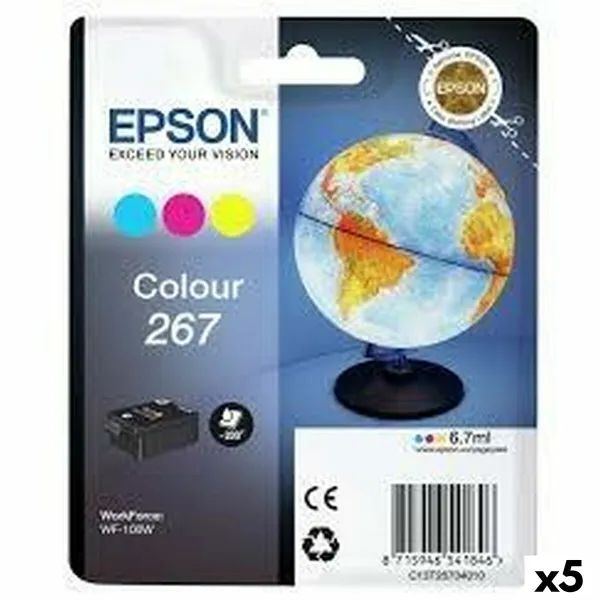 Originali rašalo kasetė Epson WF-100W 267 INK CARTRIDGE Trijų spalvų (5 vnt.)
