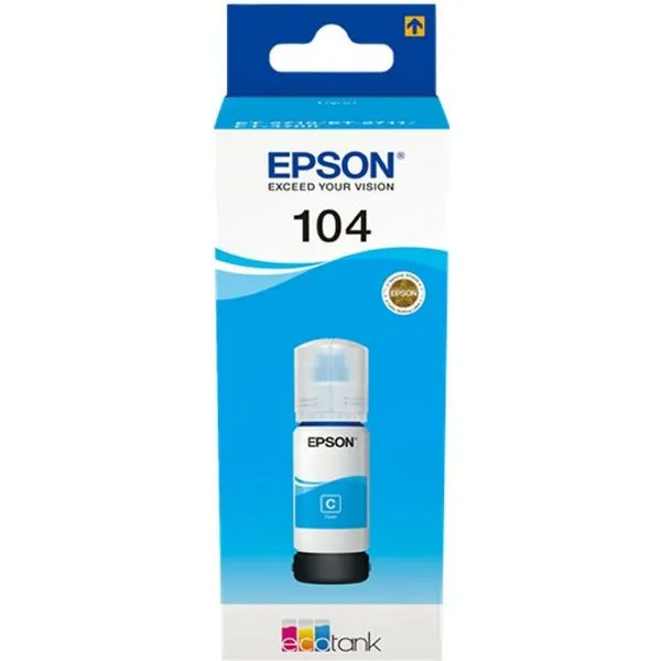 Uzpildīšanas tinte Epson Nº 104 Ciānkrāsa