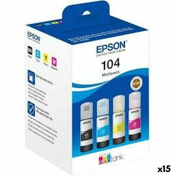 Uzpildīšanas tinte Epson Nº 104 Dzeltens