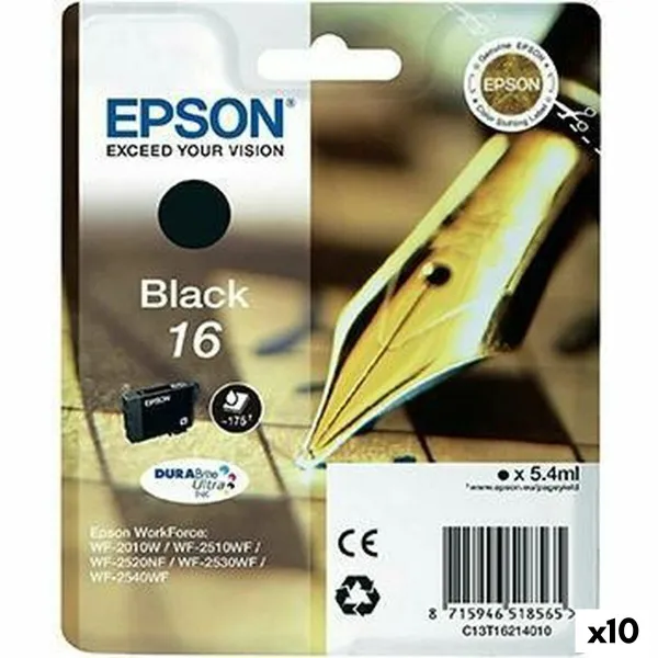 Alkunperäinen mustepatruuna Epson Musta (10 osaa)