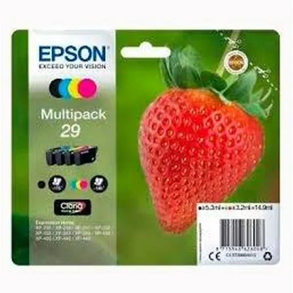 Originali rašalo kasetė Epson XP 235 332 335 432 435 Juoda / žydra / rausvai raudona / geltona 4 Dalys (8 vnt.)