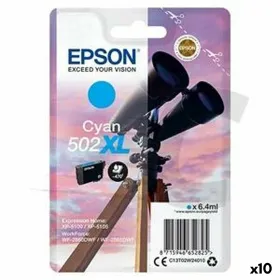 Alkunperäinen mustepatruuna Epson XP-5100 5105 WF2860DWF 2865DWF Syaani (10 osaa)