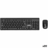Klaviatūra un Pele Nilox Melns Spāņu Qwerty (20 gb.)