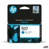 Картридж с оригинальными чернилами HP 937 Циановый (50 штук)