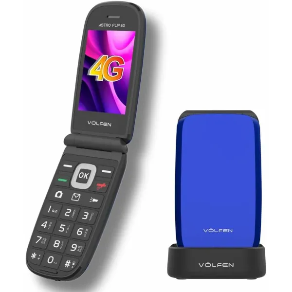 Mobilusis telefonas vyresnio amžiaus žmonėms Volfen ASTRO FLIP 48 MB 2,8" Mėlyna 4G