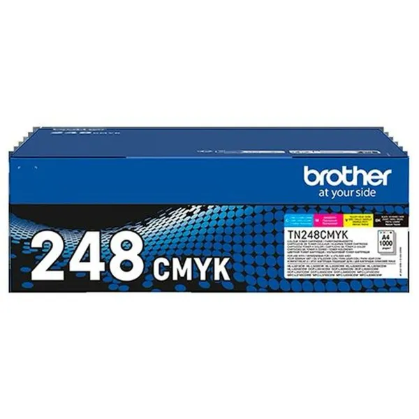 Dažiklis Brother TN248 Geltona Mėlyna Juoda Rožinė (2 vnt.)