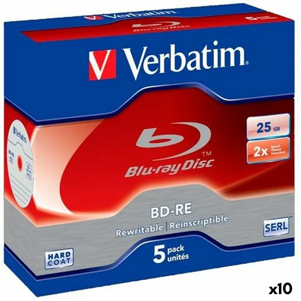 Blu-ray BD-RE Verbatim 25 GB 6x 5 Dalys (10 vnt.)