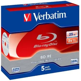 Blu-ray BD-RE Verbatim 25 GB 6x 5 Tükid (10 Ühikut)