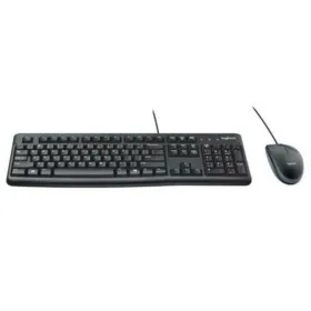 Klaviatuur ja Hiir Logitech MK120 Must Hispaaniakeelne Qwerty (10 Ühikut)