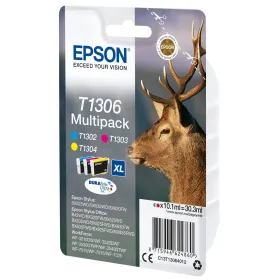 Alkunperäinen mustepatruuna Epson SX525WD/620FW/ OFFICE B42WD/525WD/625FWD/925FWD Kolmiväri (4 osaa)