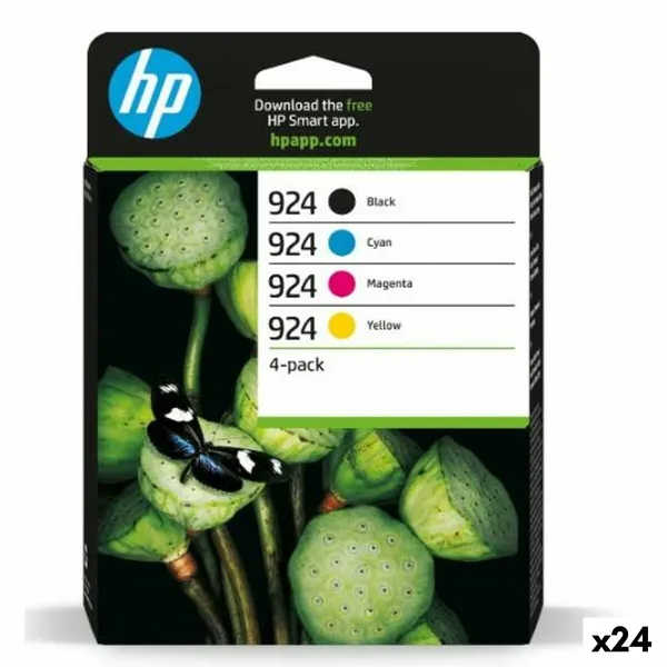 Originali rašalo kasetė HP Nº 924 Geltona (24 vnt.)