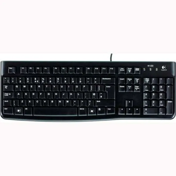 Klaviatūra Logitech K120 Melns Spāņu Qwerty (10 gb.)
