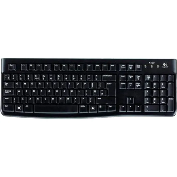 Klaviatūra Logitech K120 Melns Spāņu Qwerty (10 gb.)