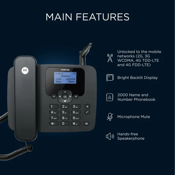 Fiksuotojo ryšio telefonas Motorola