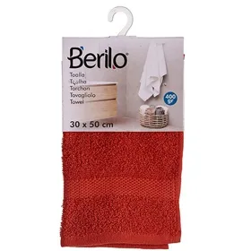 Bath towel Berilo Tile 80 % cotton 20 % Polyester 30 x 50 cm (12 Units)
