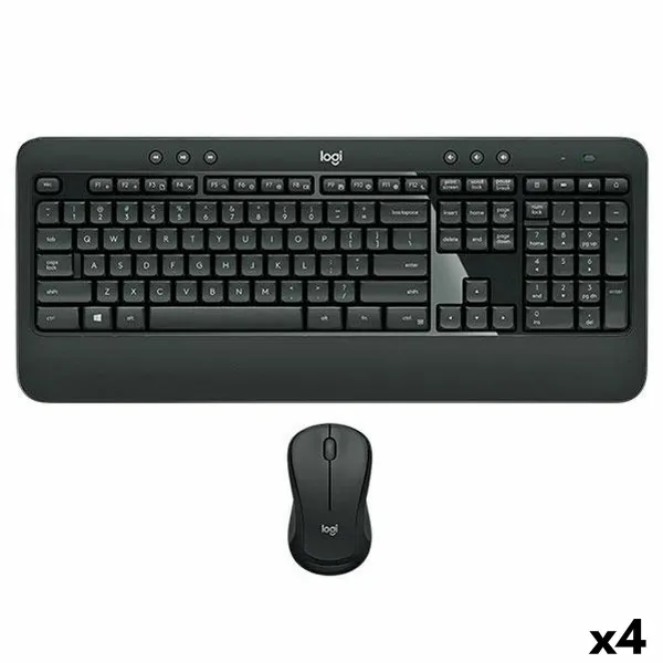 Klaviatuur ja Hiir Logitech MK540 Must Hispaaniakeelne Qwerty (4 Ühikut)