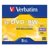 DVD+RW Verbatim 4,7 GB 4x 5 Dalys (20 vnt.)
