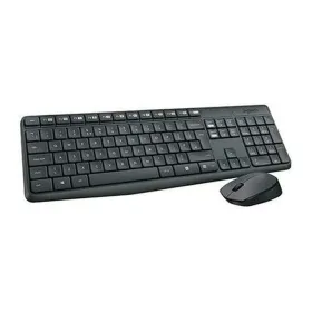 Klaviatuur ja Hiir Logitech MK235 Must Hispaaniakeelne Qwerty (8 Ühikut)