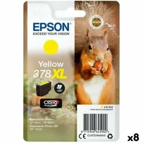 Alkunperäinen mustepatruuna Epson Nº 378XL Keltainen (8 osaa)