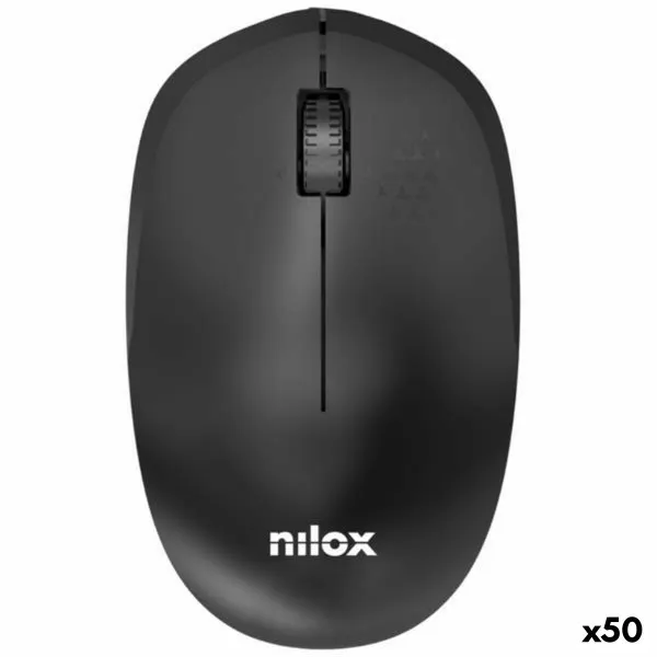 Juhtmevaba Hiir Nilox Must 1000 dpi (50 Ühikut)