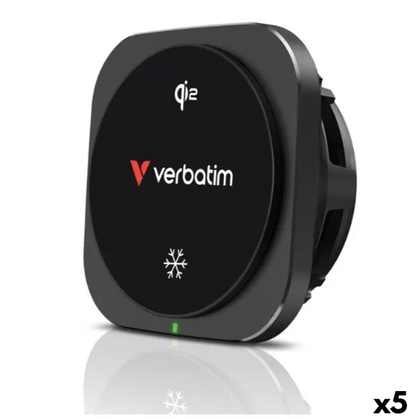 Automobilinis įkroviklis Verbatim QI2 Juoda 15 W (5 vnt.)