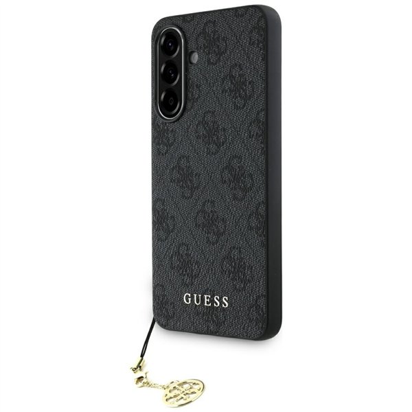 „Guess“ HC PU 4G Charm dėklas, skirtas „Samsung Galaxy A56“, juodas