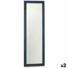 Wall mirror Gift Decor Blue 48 x 150 x 2 cm Rectangular (2 Units)