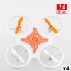 Radijo bangomis valdomas sraigtasparnis Colorbaby (4 vnt.)