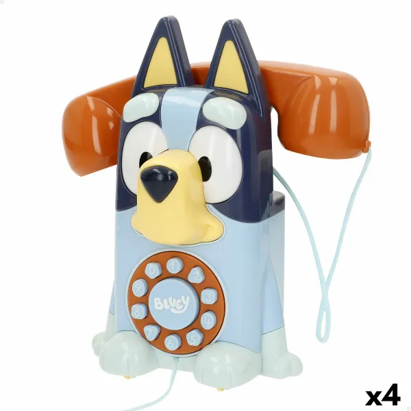 Игрушечный телефон Bluey Пластик 16 x 18 x 8 cm (4 штук)