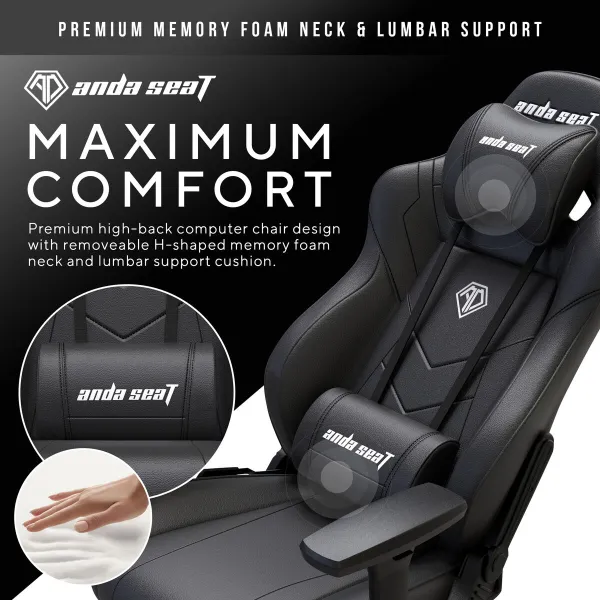 Žaidimų kėdė AndaSeat Dark Demon Premium Juoda
