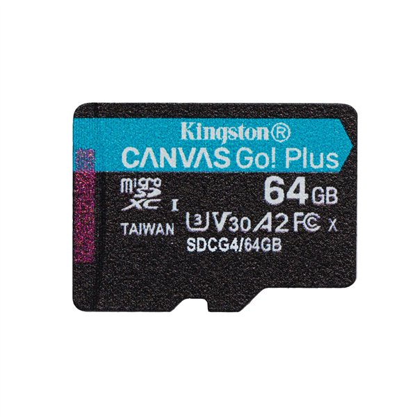 Atminties kortelė Micro SDXC Kingston CANVAS Select Plus 64 GB