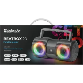 Kannettavat Bluetooth-kaiuttimet Defender BEATBOX 20 Musta