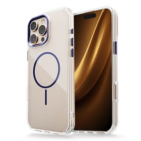 Clear Thin Mag case for iPhone 17 Pro blue