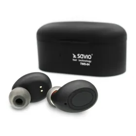 Austiņas In-ear Bluetooth Savio TWS-04 Melns Grafīts