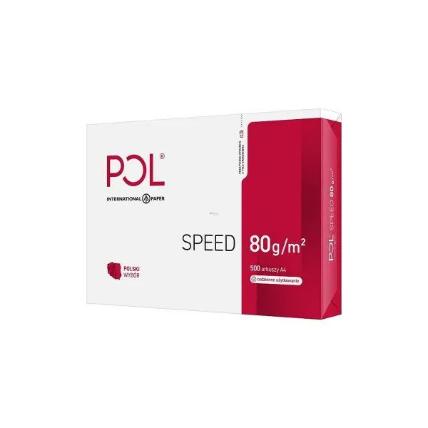 Papīra drukāšanai POL International Paper Speed Balts A4 500 Loksnes