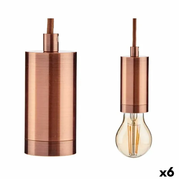 Ceiling Light Gift Decor Bronze 60 W (6 Units)