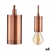 Ceiling Light Gift Decor Bronze 60 W (6 Units)
