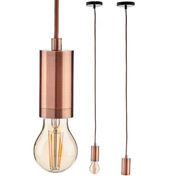 Ceiling Light Gift Decor Bronze 60 W (6 Units)