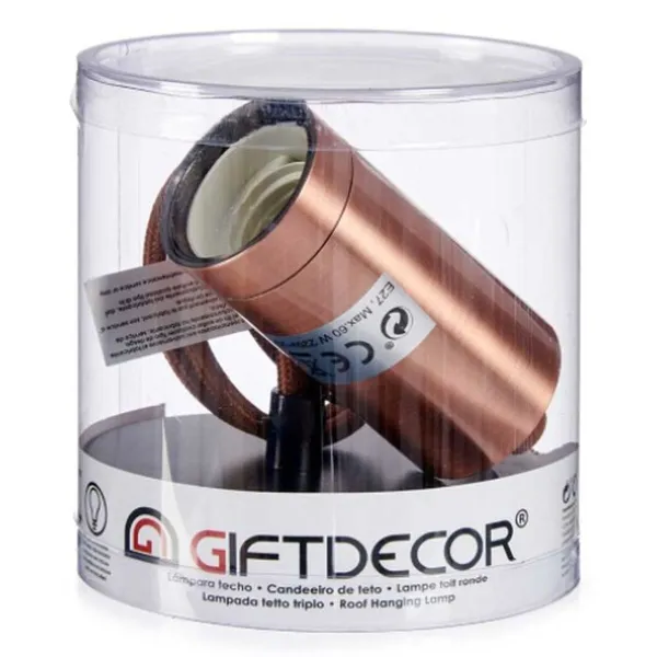 Ceiling Light Gift Decor Bronze 60 W (6 Units)