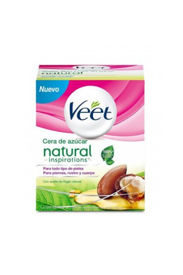 Kūno plaukelių depiliacijos kremas Veet Cera Tibia Natural 250 ml Argano aliejus Cukrus